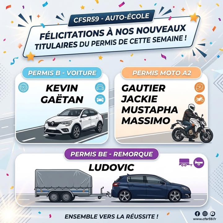 Auto école CFSR Onnaing
