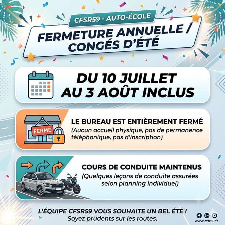 Auto école CFSR Onnaing