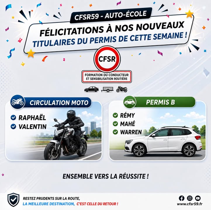 Auto école CFSR Onnaing
