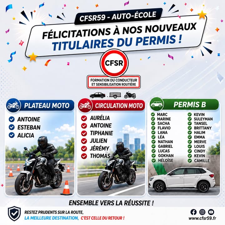 Auto école CFSR Onnaing